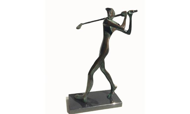 Original Figurative Sport Sculpture by Peter Vámosi - Vamosiart Group