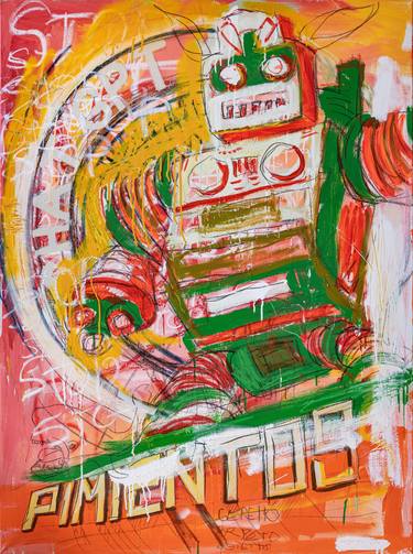 Original Street Art Technology Paintings by Diego Tirigall