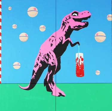 Original Pop Art Cartoon Paintings by Richard Reuys