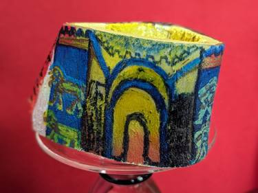 Original Abstract Expressionism Architecture Drawings by Muna Saber