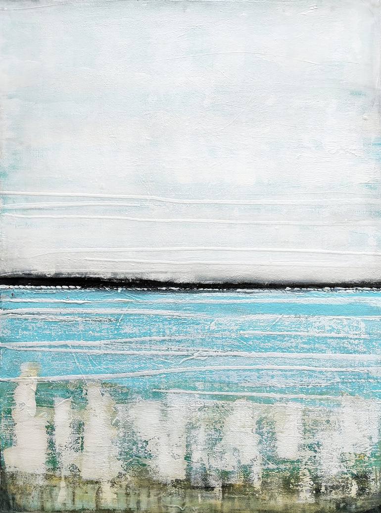 Original Abstract Beach Paintings by Jenny Toft