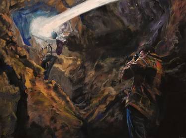 Original Impressionism Fantasy Drawing by Sebastian White