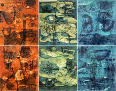 Original Abstract Expressionism Abstract Painting by Kaushlendra Pratap Singh