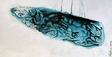 Original Abstract Fish Painting by Gala Kamyab