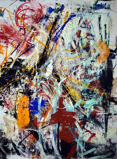 Original Abstract Expressionism Abstract Painting by Florian Liber