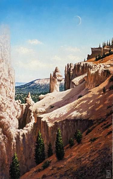 Original Realism Landscape Painting by Frederick Phillips