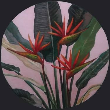 Original Fine Art Floral Painting by Mark David Manning
