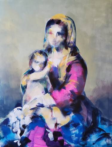 Original Figurative Women Paintings by Marina Del Pozo
