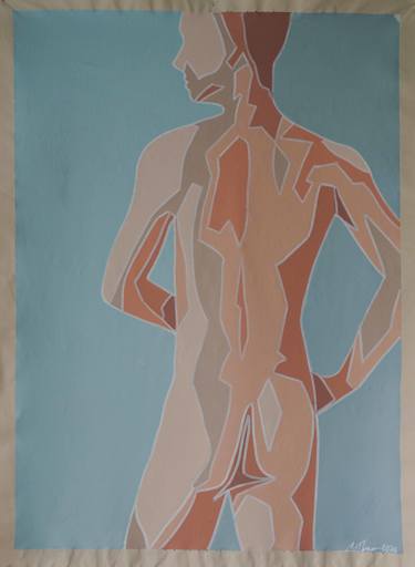 Original Abstract Nude Painting by Michelle Thomas