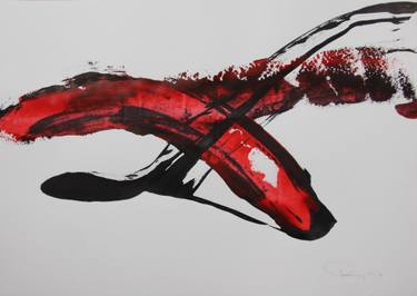 Original Abstract Expressionism Abstract Drawing by Erik Tonsberg