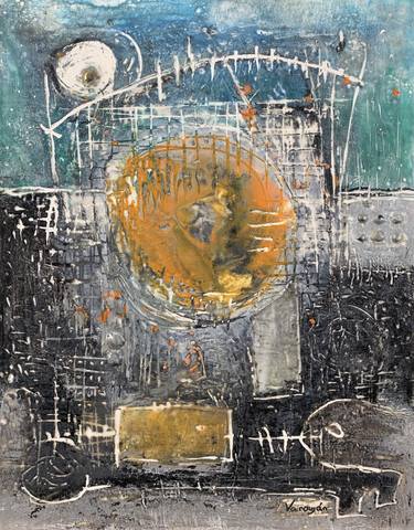 Original Abstract Expressionism Abstract Paintings by Varouján Hovakimyan