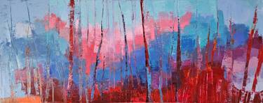 Original Abstract Expressionism Abstract Paintings by Lubna Al-Lahham