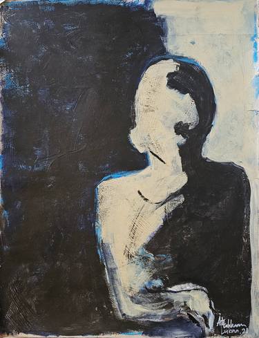 Original Art Deco Abstract Paintings by Lubna Al-Lahham