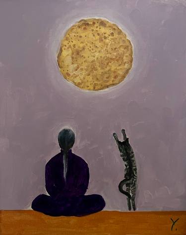 Original Conceptual Cats Paintings by Yevheniia Zhydkova
