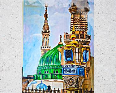 Original Contemporary Architecture Painting by Sumera Nadir