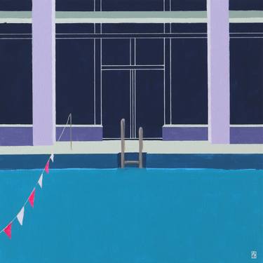 Original Illustration Architecture Paintings by Ana Patitú