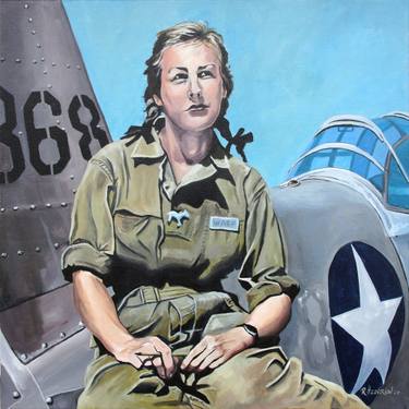 Original Figurative Aeroplane Paintings by Roland Henrion