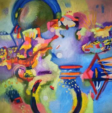 Print of Conceptual Abstract Paintings by Erika Petunoviene Ayte