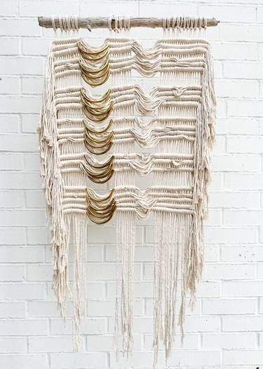 Original Folk Abstract Installation by Lizzie Disilvestro