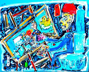 Original Contemporary Portrait Painting by Anthony Irvine