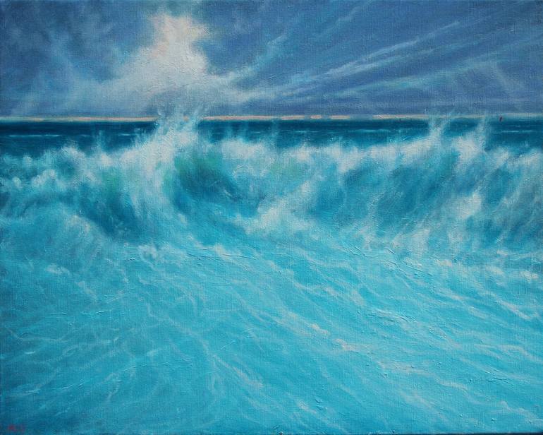 Original Impressionism Seascape Paintings by Derek Hare