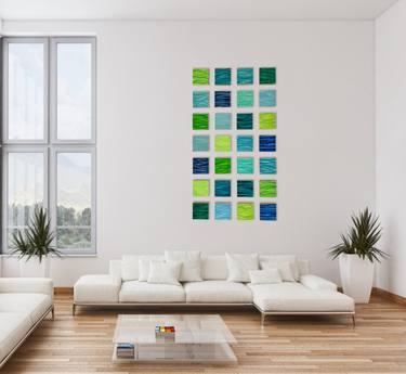 Original Modernism Abstract Installation by Paula Gibbs