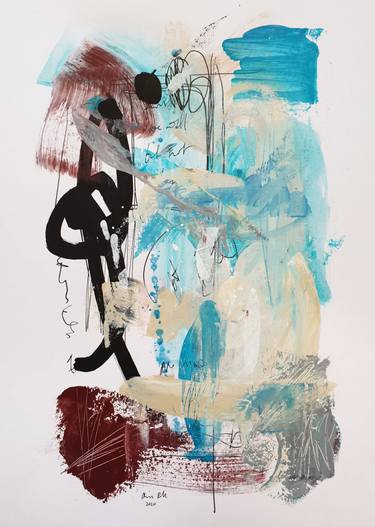 Original Abstract Expressionism Abstract Painting by Chris Roth