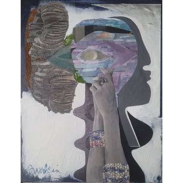 Original Abstract Expressionism Abstract Mixed Media by Mona Dworkin