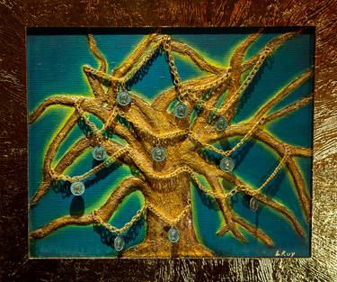Original Contemporary Tree Paintings by Larisa Ruy