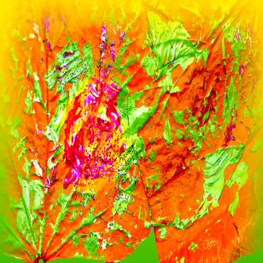 Original Abstract Expressionism Abstract Mixed Media by Anu Nadimpalli