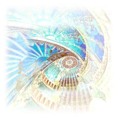 Original Abstract Architecture Mixed Media by Anu Nadimpalli