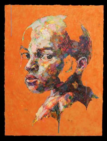 Original Abstract Expressionism People Painting by Jihyun Ra