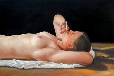 Original Classicism Nude Paintings by Zenon Nowacki
