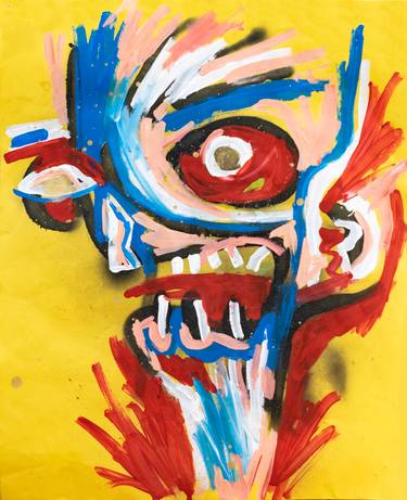Original Abstract Expressionism Portrait Paintings by Lucho Castro