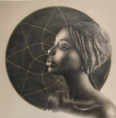 Original Figurative Portrait Drawings by Sara Siân