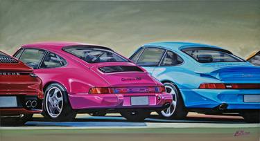 Original Realism Car Painting by Nikolaos Moschoutis