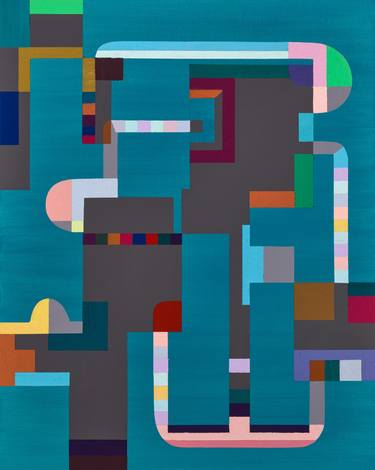 Original Abstract Patterns Paintings by Maggie Jiang