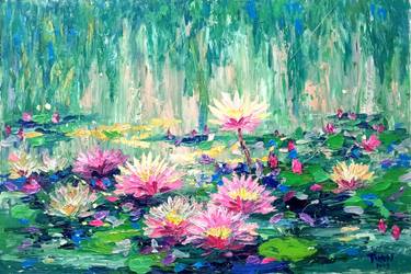 Original Abstract Expressionism Floral Paintings by Anh Tuan Le