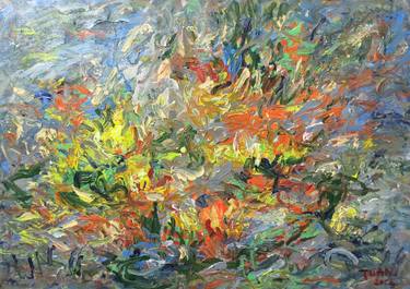 Original Contemporary Floral Paintings by Anh Tuan Le