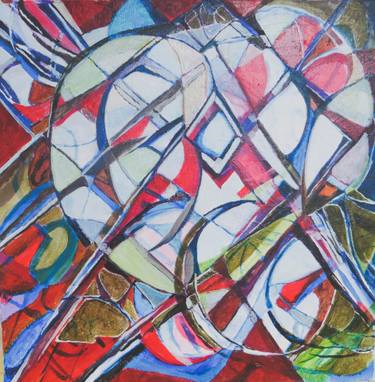Original Fine Art Abstract Painting by Ted Wrigley