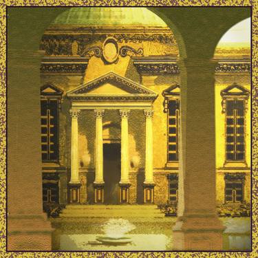 Original Illustration Architecture Mixed Media by Randy Murphy