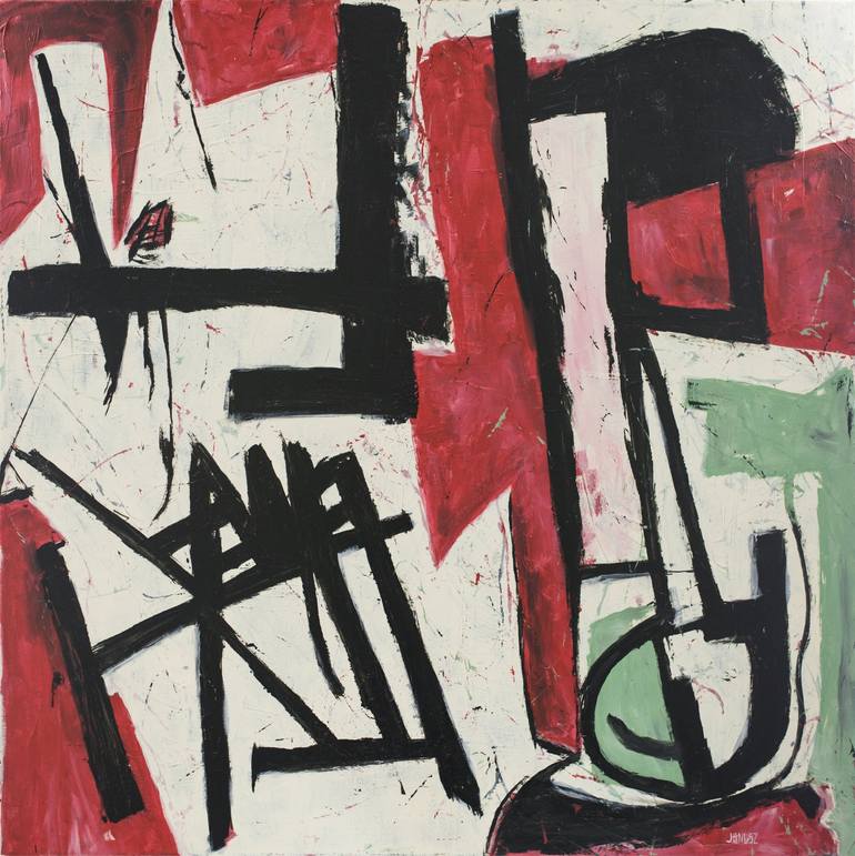 Print of Abstract Expressionism Abstract Paintings by Piotrek Janusz