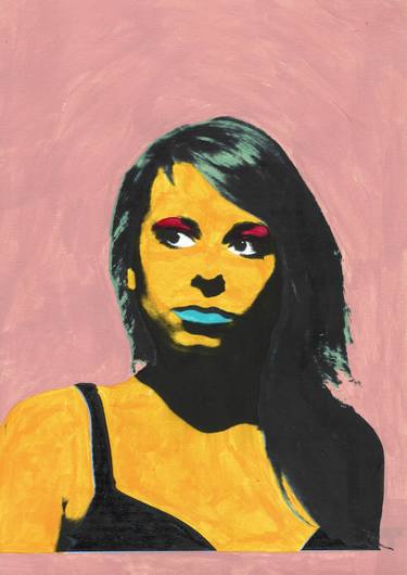 Original Pop Art Women Paintings by Piotrek Janusz