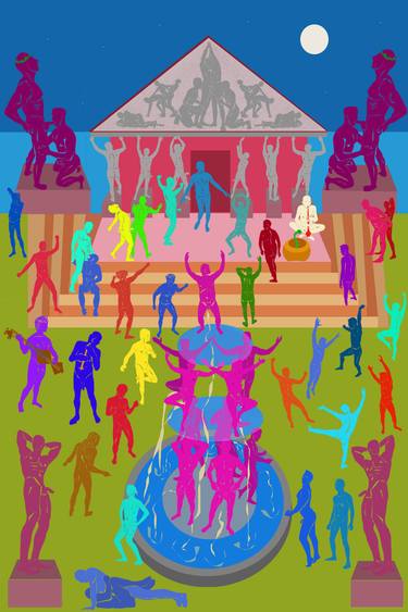 Original Pop Art Classical mythology Digital by Terry Hastings