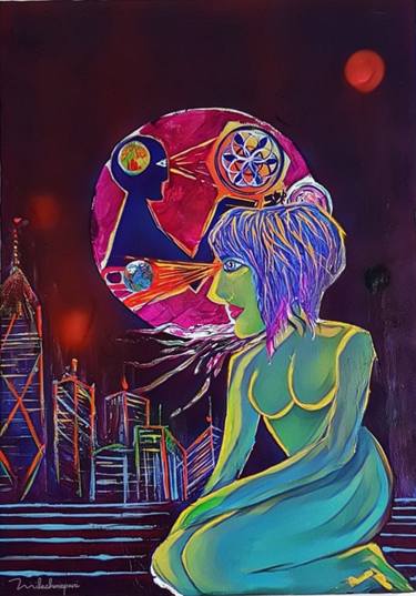 Original Conceptual Science Painting by Milesh Mepani