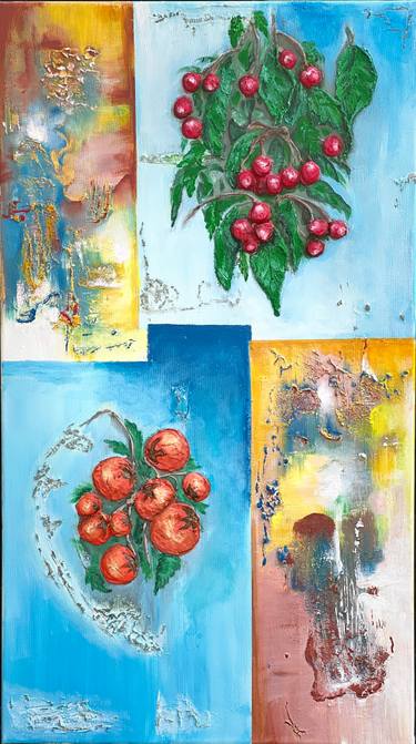 Original Abstract Expressionism Abstract Mixed Media by Jane C Oragui