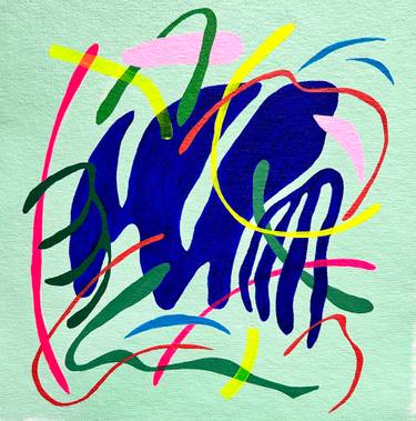 Original Abstract Expressionism Abstract Painting by Yeongshin Choi