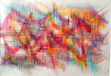 Original Abstract Expressionism Light Drawings by Asako Abe