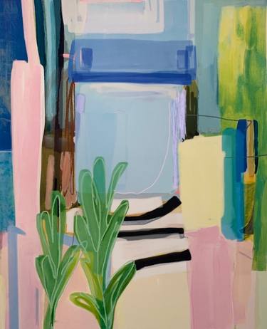 Original Abstract Nature Mixed Media by Janna Robins Walters