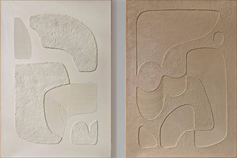 Original Minimalism Abstract Paintings by Yana Chornobrovkinа